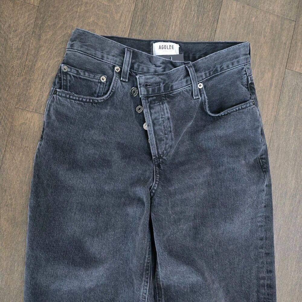 Agolde Criss Cross Upsized Jeans in Shambles Size 25 New - Picture 6 of 12